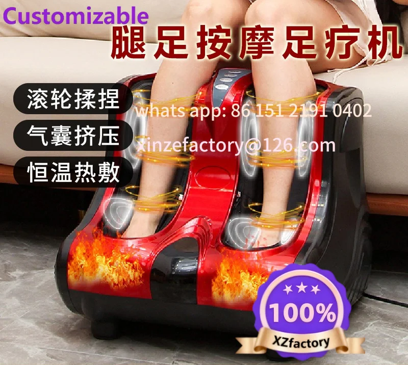 Customizable Smart Full Wrap Calf Foot Therapy Machine Heated Air Pressure Massager Kneading Leg Machine Massager