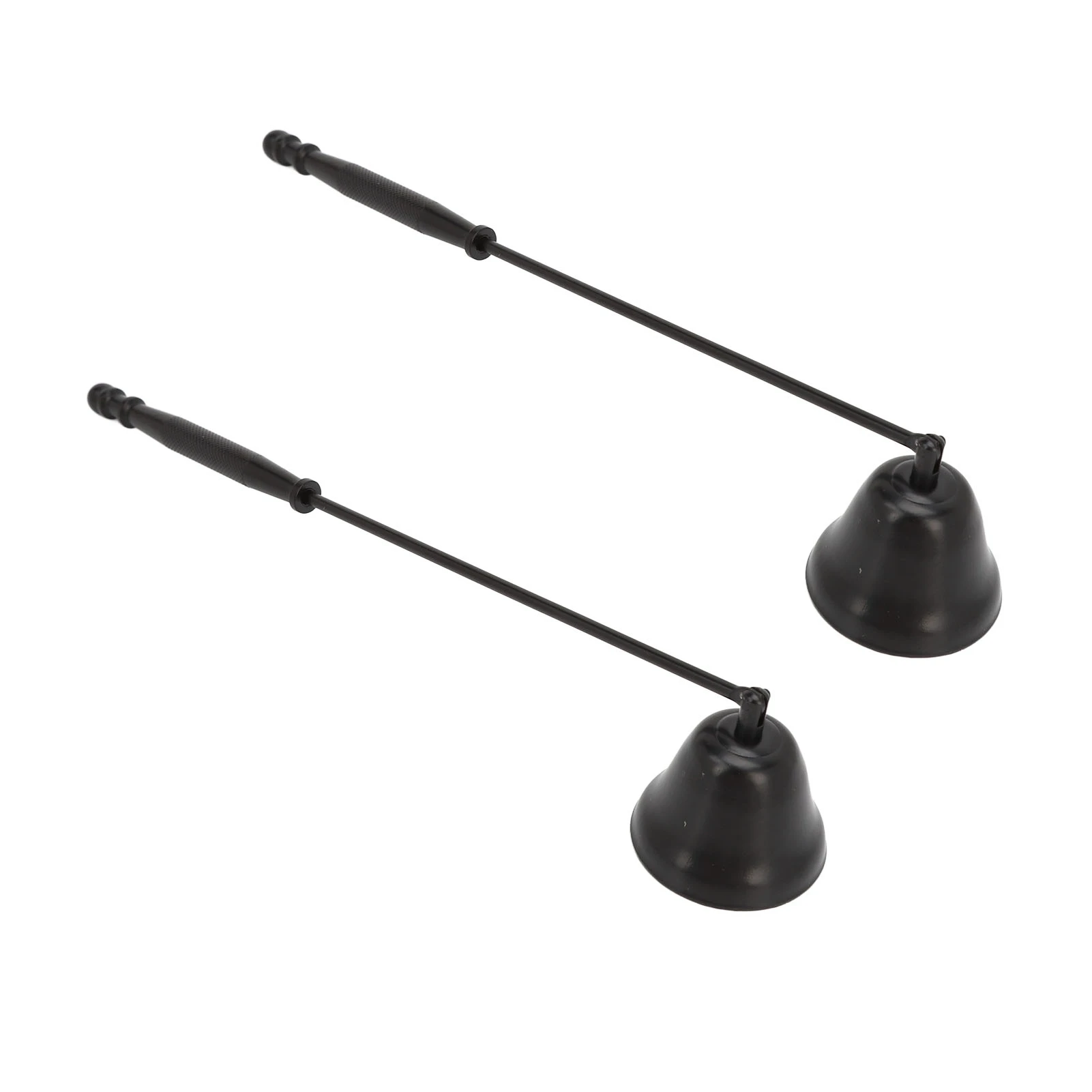 2pcs Black Candle Extinguisher Long Handle Candle Snuffer Slip Resistant Candle Wick Snuffer