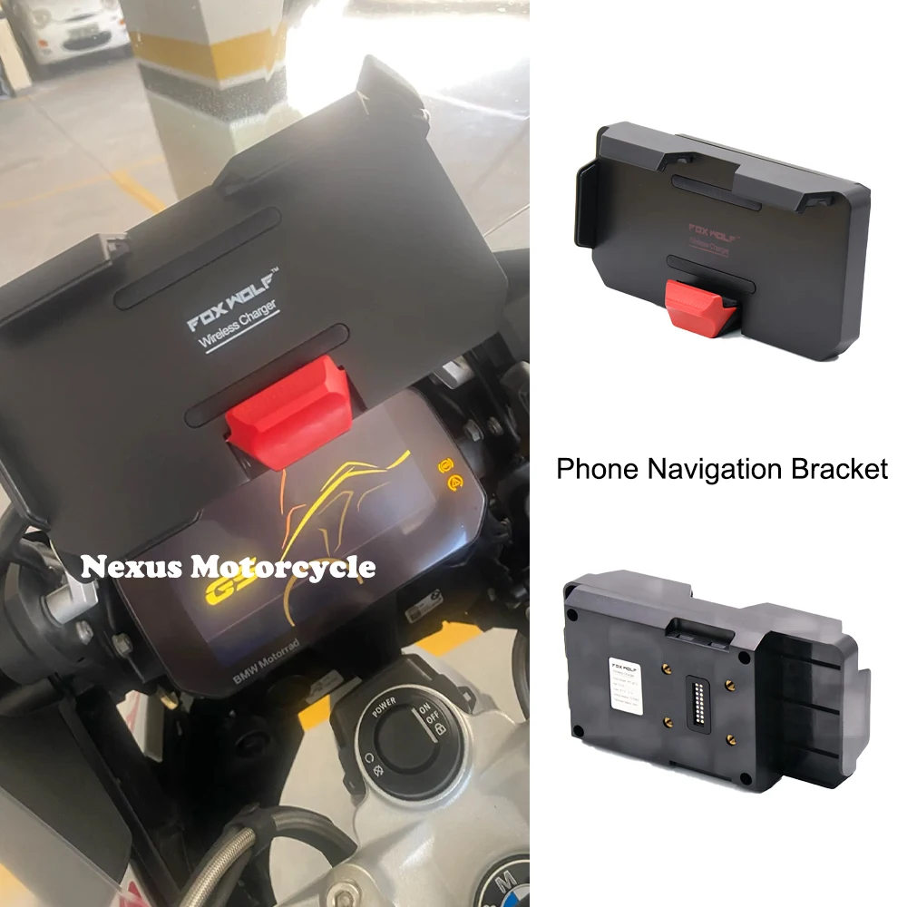 For BMW  R1250GS ADV Wireless Charge Mobile R 1250 GS R1250 GS Motorcycle Wireless Charging R1200GS ADV Phone Navigation Bracket