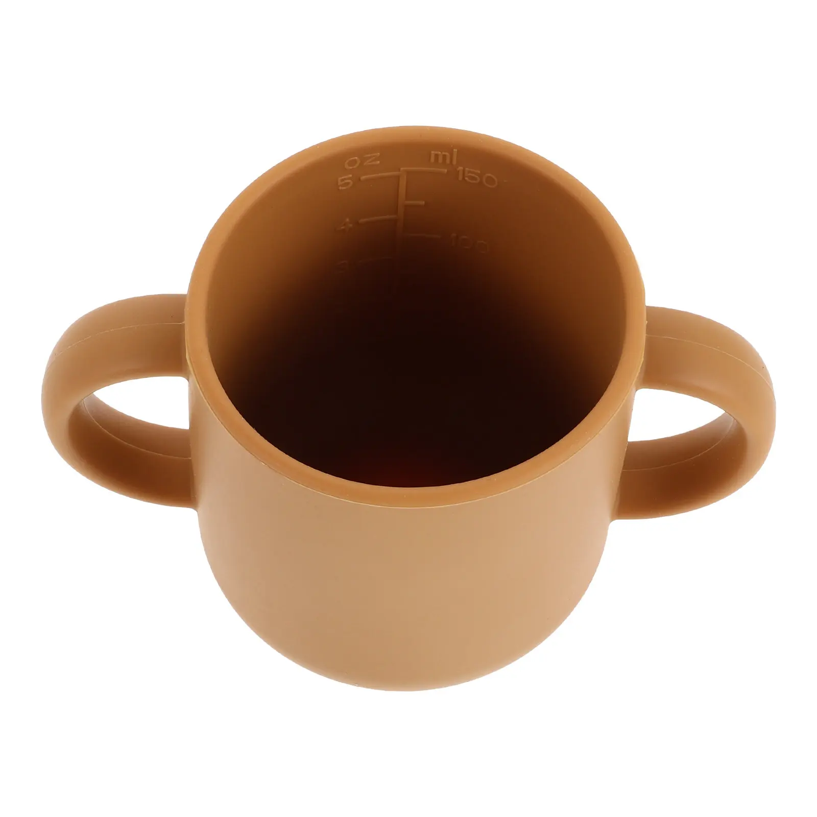 

Silicone Training Cup for Toddlers and Infants Dual Handle Drop Resistant Soft Gum Friendly Open Cup for Baby Drinking Water Tea