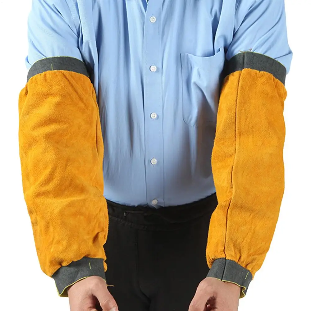 Welding Arm Sleeve Fire Resistant Arm Protection Cover Sleeves With Hook And Design Arms Protector for Machinery Factory