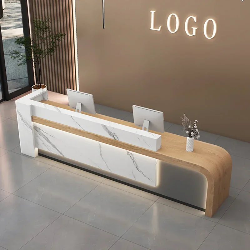 

Reception Salon Bank Entrances Tables Beauty Furniture Modern Luxury Cafe Counter Front Desk Luxurious Office Lectern Simple