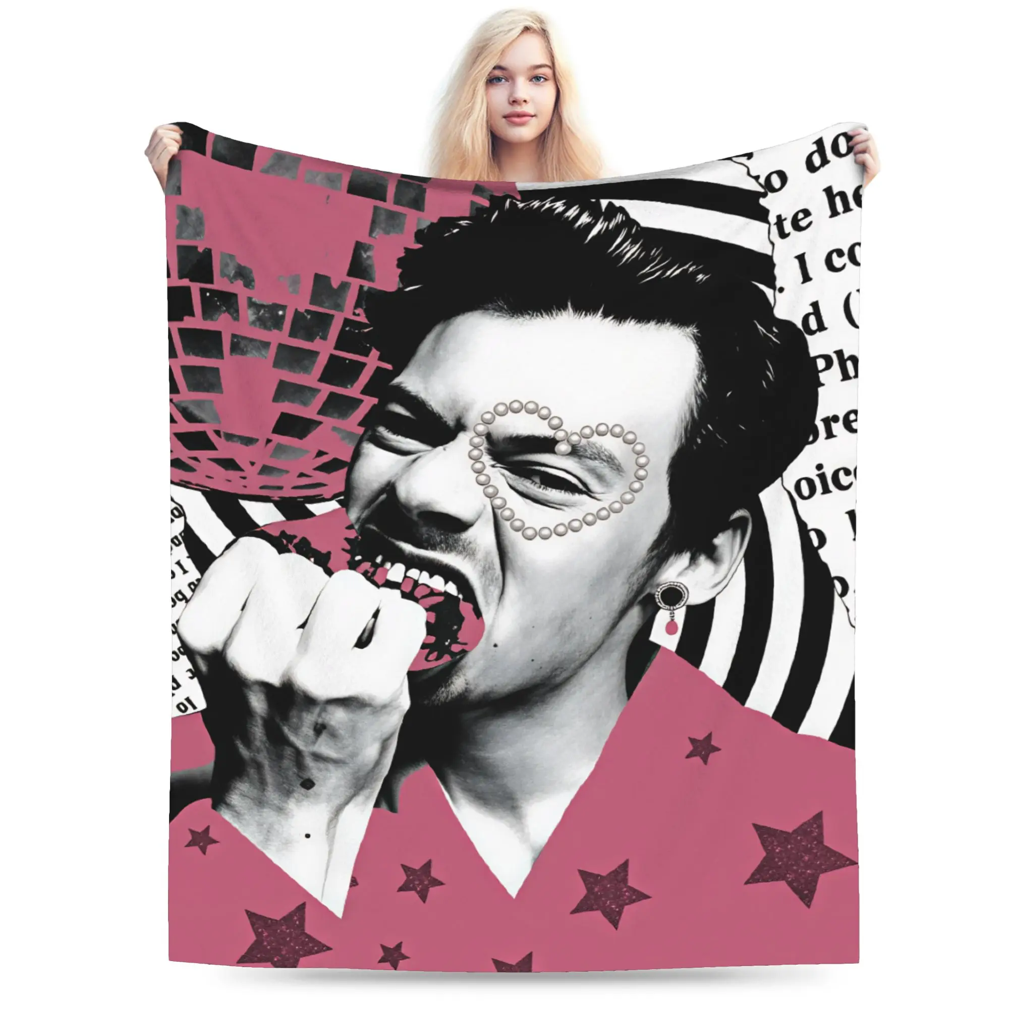 Harrys S-Styles Kiss Al the Time Blanket Super Soft  Throw Blanket Winter Adults Home Decor Travel Office Bedspread