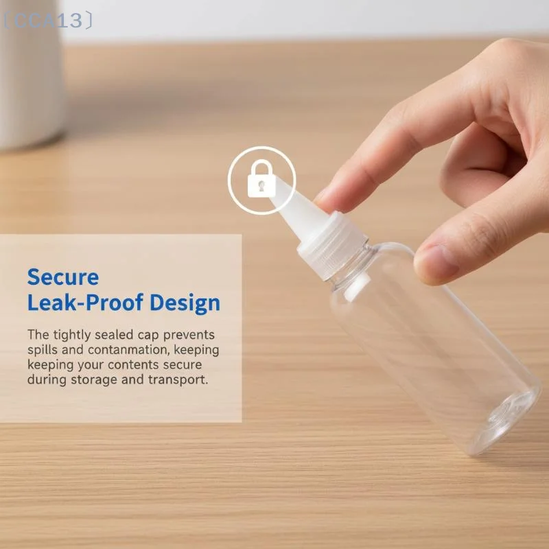 [CCA13]Screw Cap Squeeze Dispensing Bottles 10 Pack Pointed Tip BPA Free Plastic Liquid Container for Kitchen Art Craft Project