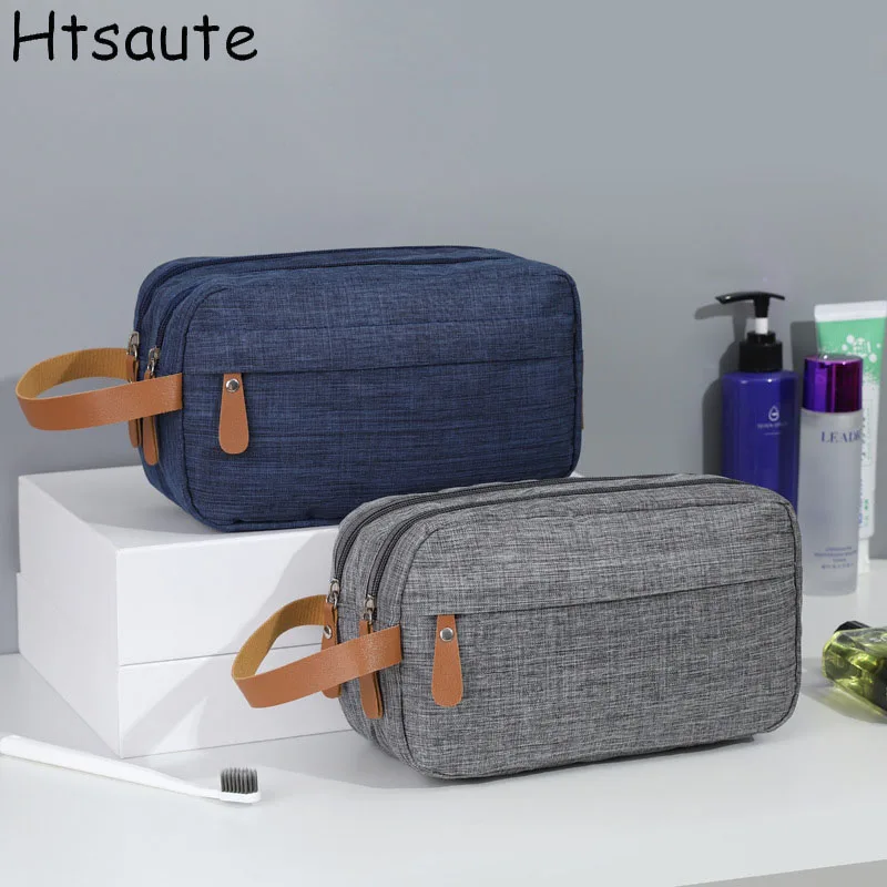 

Hot Selling Women Makeup Bags Large Capacity Travel Toiletry Hanging Organizer Kit Cosmetic Bag Double Zippers Large Storage Bag