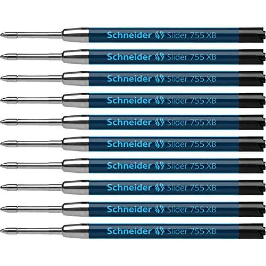 

Стержень для шариковой ручки Slider 755 XB Extra Broad, 1.4 мм, формат ISO G2, коробка из 10 стержней (175501)