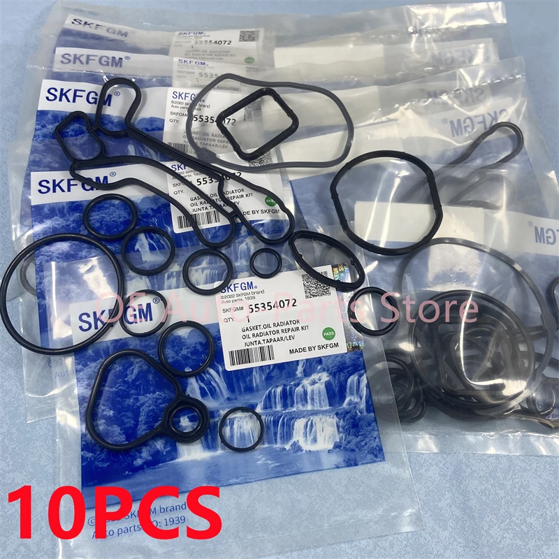

*10SETS Cooling System Oil Cooler Gasket Seals OEM# 55354071 24445723 55354072 For Chevrolet Cruze 1.6L 1.8L Sonic Astra Zafira