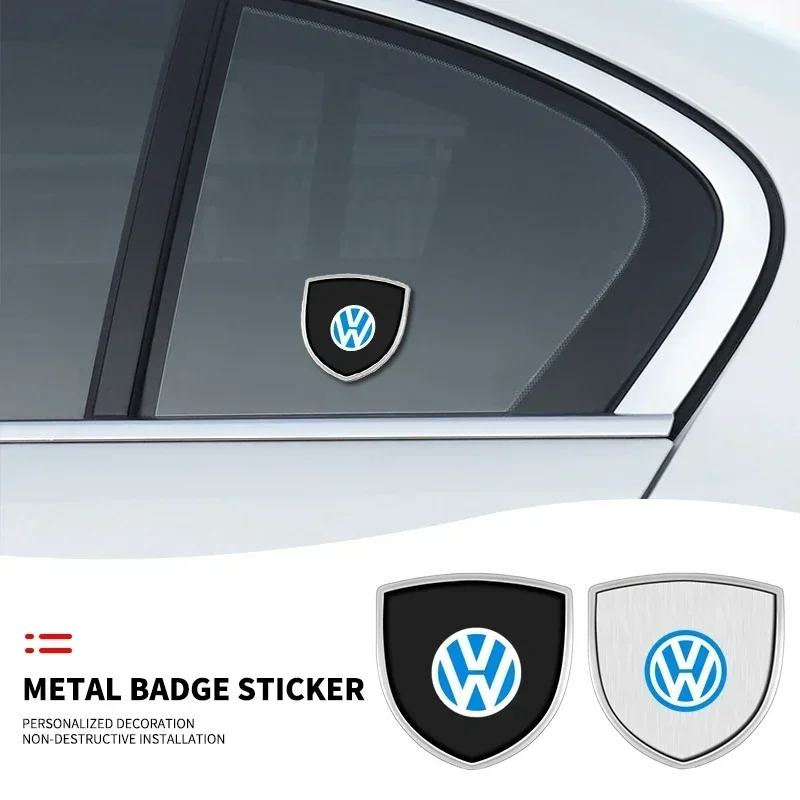 Metal Shield Car Sticker Badge Body Decoration Emblem Auto Exterior Accessories For Volkswagen Nissan Citroen LEXUS Dacia Tesla