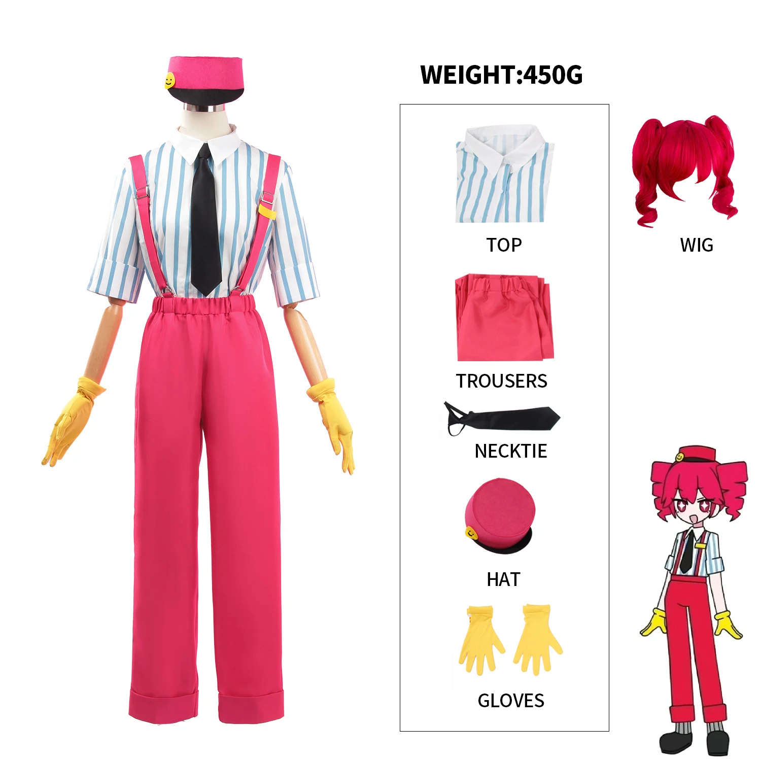 أزياء أنيمي ميكو Mesmerizer التأثيرية تيتو السروال القصير أنيمي لعب الأدوار زي حفلة الهالوين للنساء بذلة حمراء تيتو