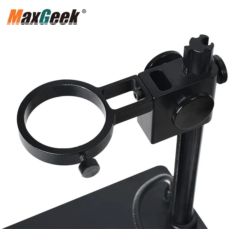 Maxgeek HY-1090-11A Aluminum Alloy Microscope Stand Digital Industrial Microscope Camera Lifting Maintenance Working Platform