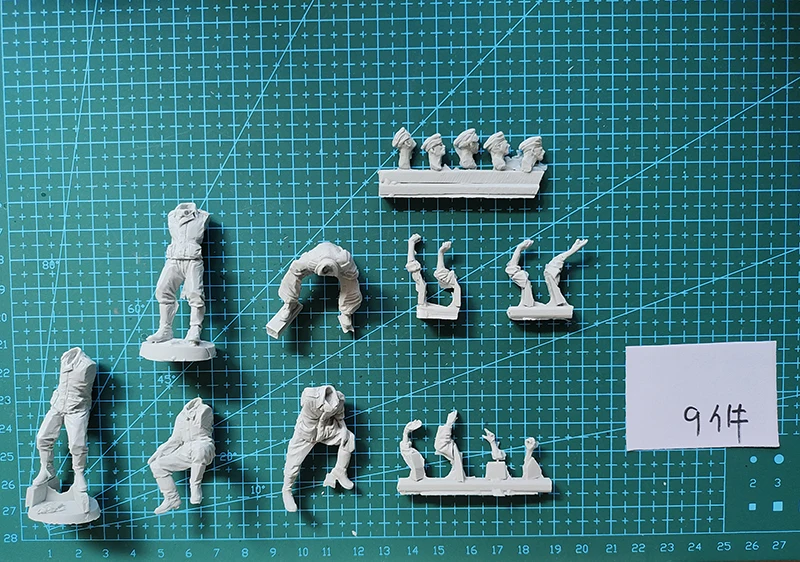 Resin soldier 1/35  ancient officer CREW include 5 soldier (NO TANK ) Model Unassambled Unpainted  Figure Building Kit