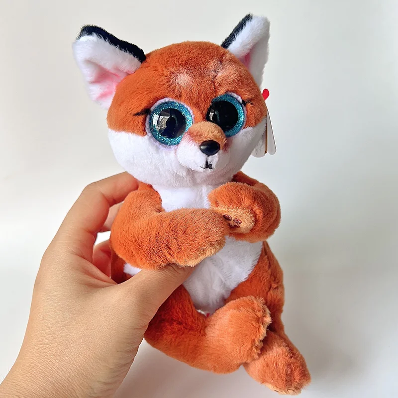 15cm Ty Beanie Bellie Witt Brown White Fox Stuffed Plush Toy Soft Cute Animal Doll Children Christmas New Year Gifts