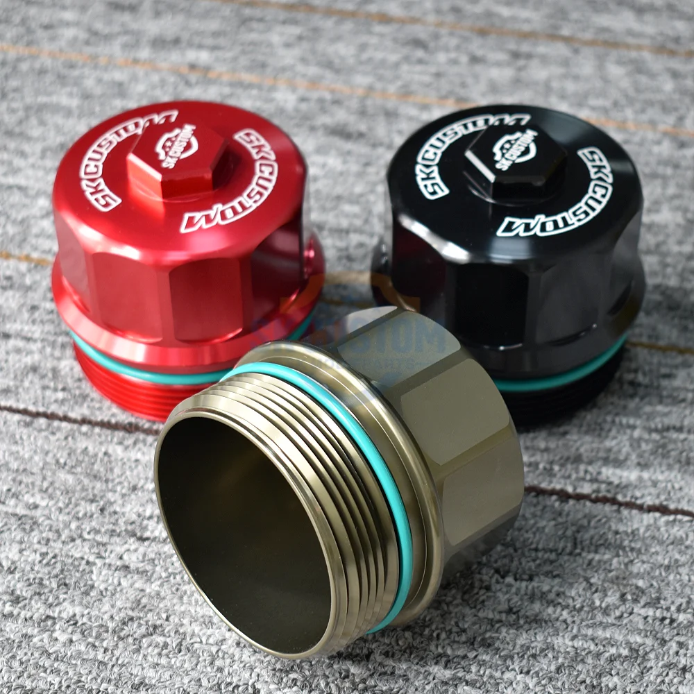 SK CUSTOM For Mini R55 R56 R57 R58 R59 R60 R61 N12 N14 N16 N18Engine Oil Filter Cap Forged Aluminum Alloy Filter Element Housing