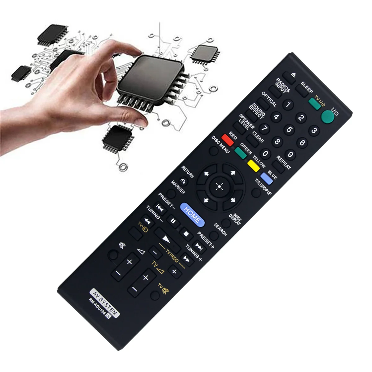 ソニーの交換用リモコン,ブルーレイディスク,DVDホームシアターシステム,1-FFYY-RM-ADU126-489-11,835,BDV-B1, HBD-B1, SA-WSB1