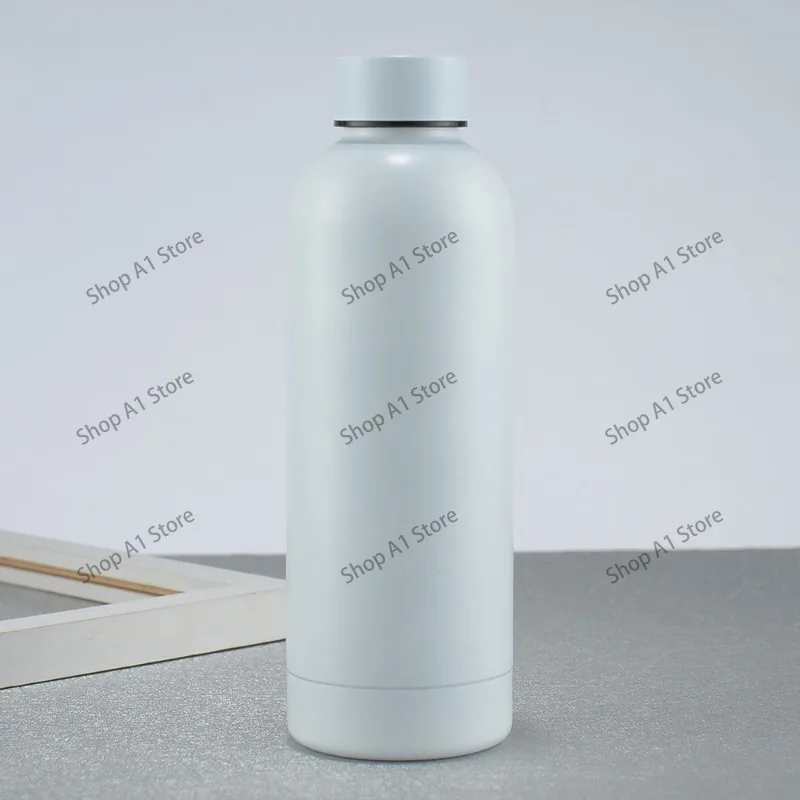 304 Stainless Steel Double‑Wall Vacuum Insulated Water Bottle, 500ML Narrow Mouth Travel Thermos Cup for Outdoor Sports