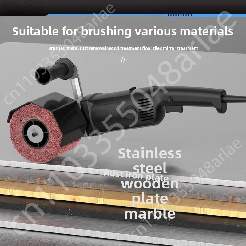 Portable Electric Polisher Stainless Steel Metal Wood Grinding Wire Drawing Machine Grinding Wheel Grinding Tool