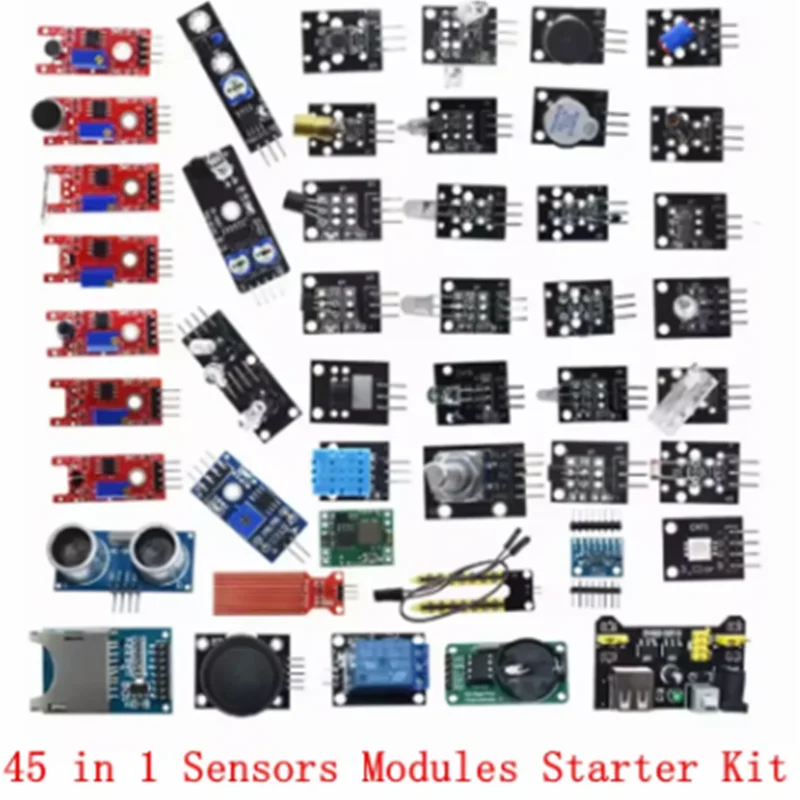 45 in 1 センサーモジュールスターターキットは、37 - Arduino Sensor Kit 37 Modules Starter のレビューと価格