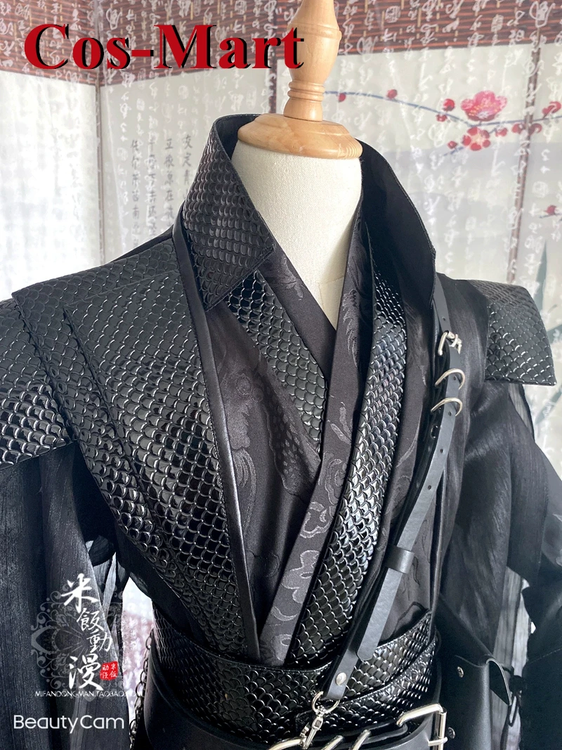 Cos-Mart Hot Anime Heavenly God Blesses The People Ink Burning Shen Hui Zhou Gu Yun Hexuan Cosplay Costume Ancient Costume Black