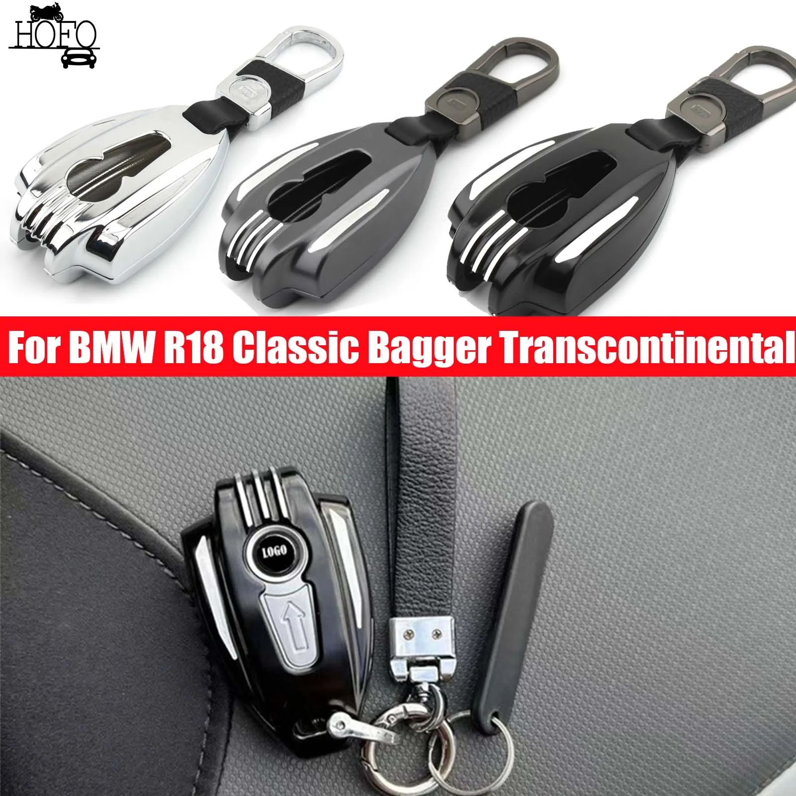 

Premium Aluminum Motorcycle Key Cover CNC Machined Protector Decoration For BMW R18 Classic R18B Bagger Transcontinental