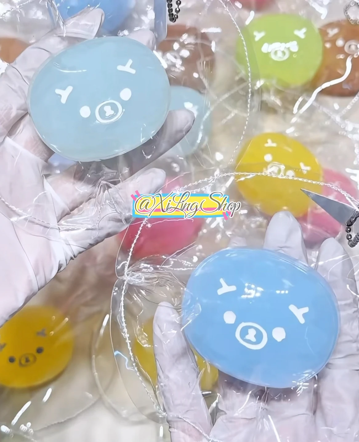 

NEW 1Pc Taba Squishy toy with Soft Butter texture - Fruit Hard Candy Bear shaped to relieve stress - Food grade silicone