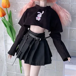 Terno de roupas de princesa boneca para meninas, saia plissada, acessórios de vestir, novo, 60cm, 1/3 BJD