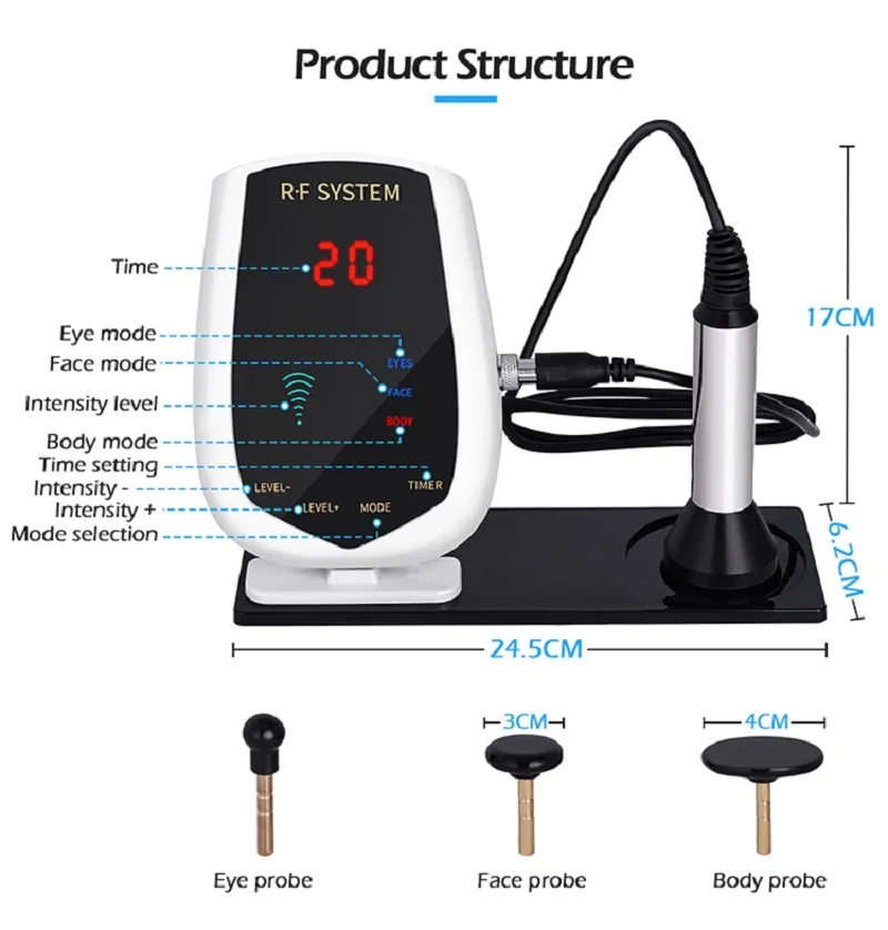 Portable 3 in 1 448KHz RF cet ret Skin Tightening Machine