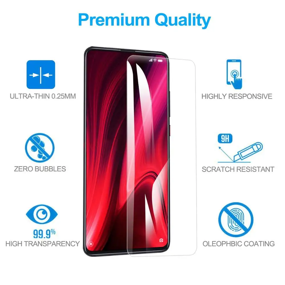 9H hardness Transparent Tempered Glass For UMIDIGI Power 3 Tempered Glass Screen Protector For UMIDIGI F2 Protective Film glass