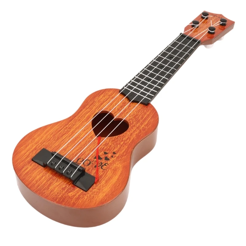 Mehrzweck-Ukulele-Gitarre, 38 Spielzeug für Kinder, robuste Kunststoffmaterialien, Kindermusikinstrument mit Nylonsaiten