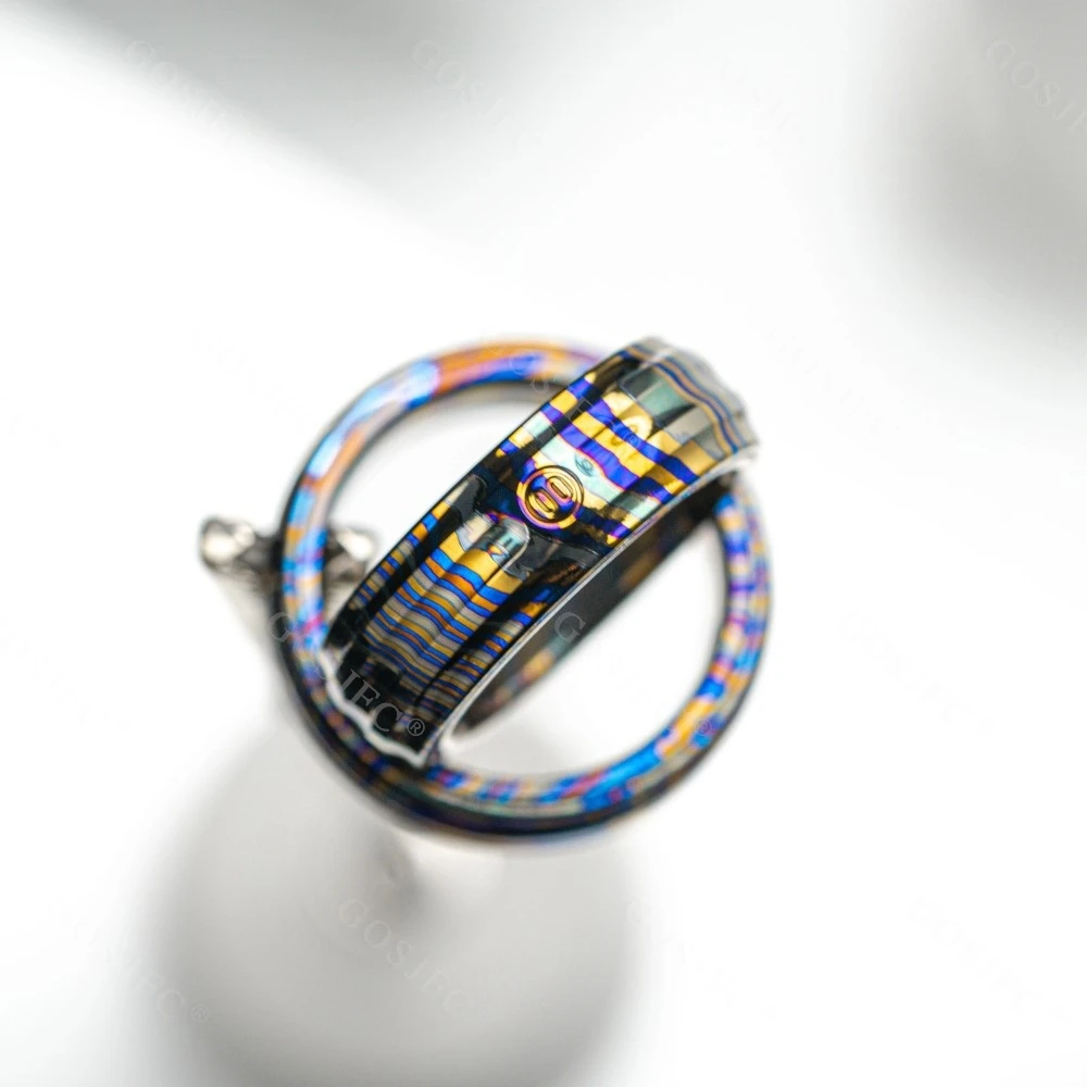 YEDC – anneau de cochon en matériau spécial, anneau de Rotation bidirectionnel magnétique, Spinner, jouets Fidget pour adultes, Gadgets de soulagement de l'anxiété