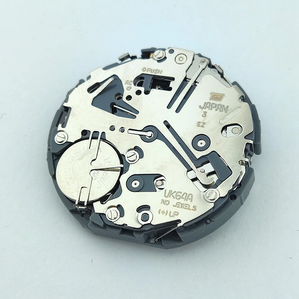 VK64 Movement Quartz Date Chronograph Original Japanese VK64/VK64A Movement White At 6 O'clock Date Fits VK Series VK64A Watch