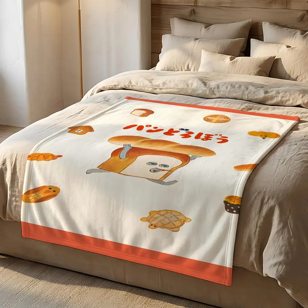 Children's Book The Bread Thief Throw Short Plush Throw Blanket Soft Skin-Friendly Multi-Scene Home Office