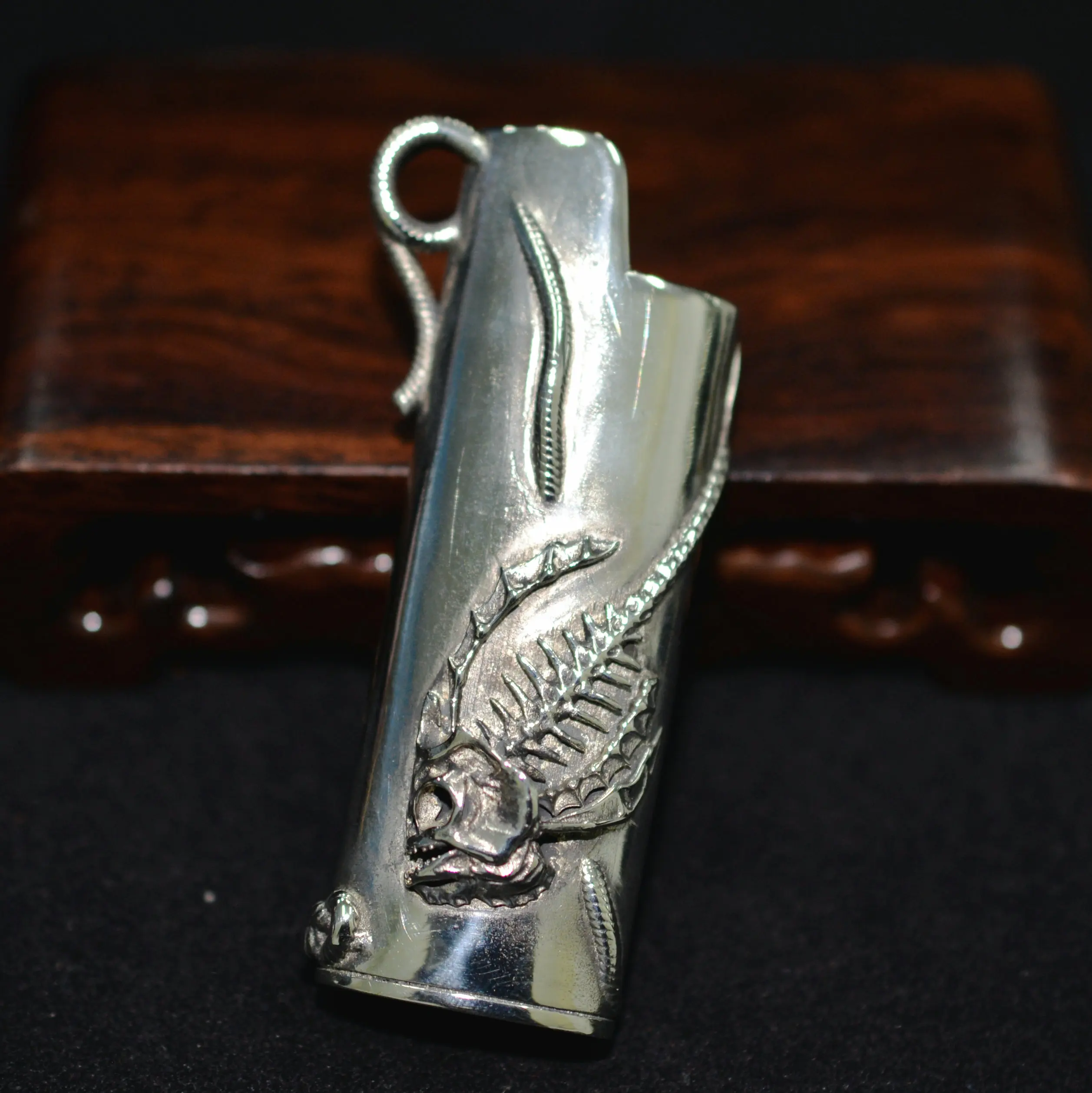 Pure Brass Retro Handmade Lighter Shell Suitable for Bic J3 Lighter Case High-End Gift