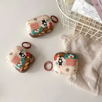 森林主題懶人沙發貓咪圖案保護套,適用於 AirPods 4/3,也適用於 AirPods Pro 2、新款第二代 AirPods 等。 10 最佳銷售 iPod 2 保護套 - №10