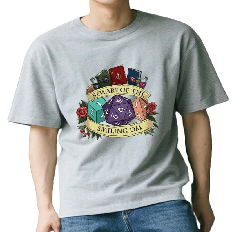 T-shirt à manches courtes en coton Balance Dice, Dungeon Master, Playing Critical Hit, T-shirt décontracté, décontracté,