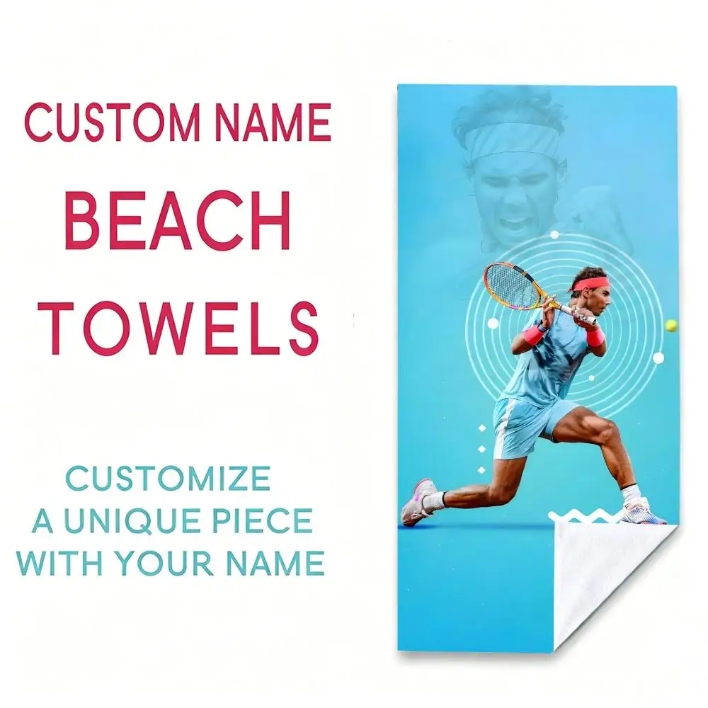 Athlete R-Rafa Nadal Towel Towel Beach Towel Oversized Quick Dry Towel Absorbent Soft Swim BeachTowels for Men Women