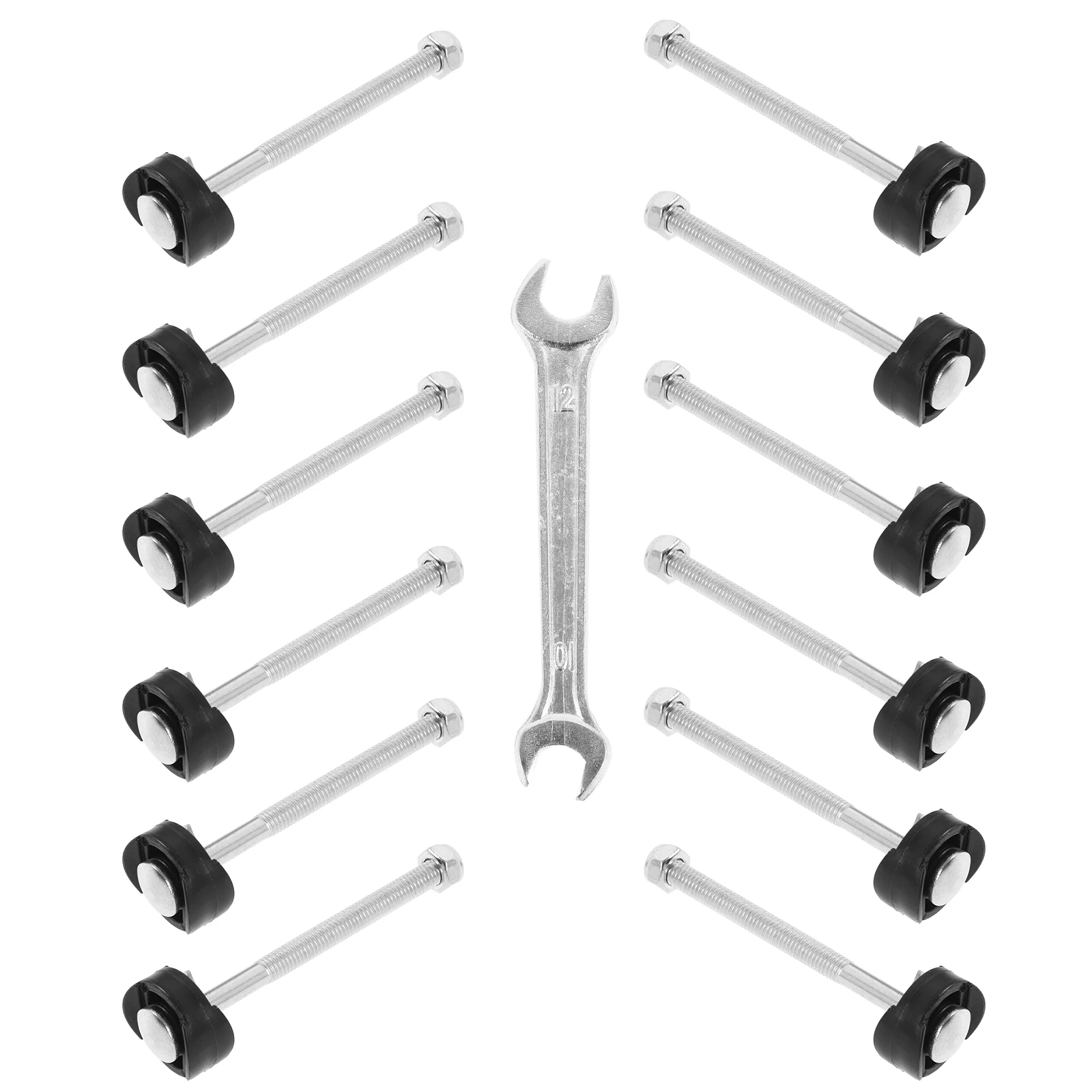 1 jeu de vis longues en acier pour Trampoline, accessoires de remplacement, pièces de rechange durables et résistantes à l'usure pour la fixation des réseaux