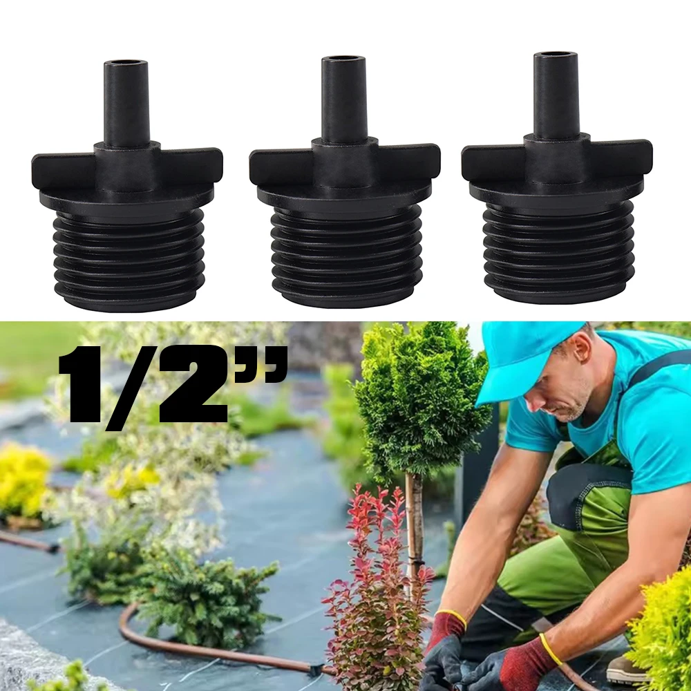 

100 шт. фитинг для ирригационной капиллярной трубы 1/2 "DN15, капельная труба для орошения, садовый капельный шланг, быстроразъемное соединение для воды