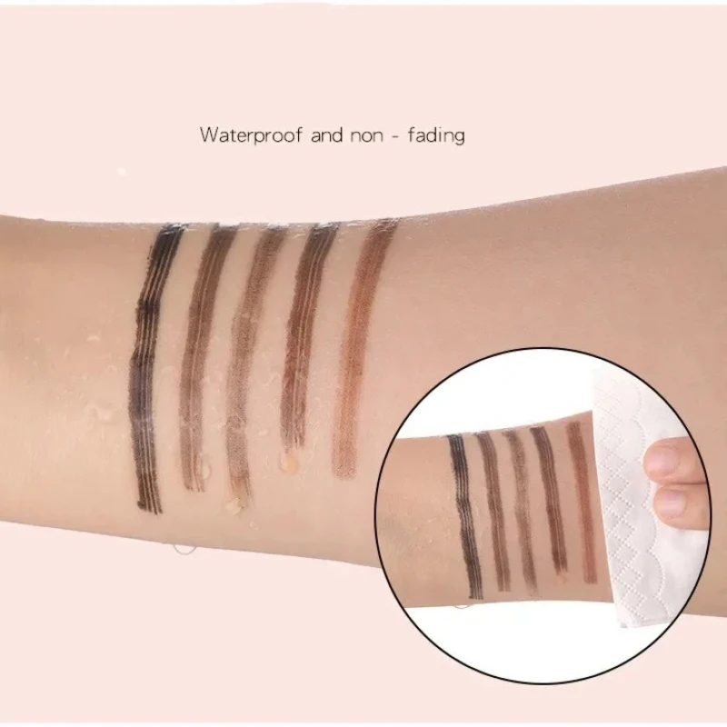 Penna per sopracciglia 4D Microblading 4 forchette Punta Matita per tatuaggio sopracciglio Lunga durata Schizzo fine Liquido Impermeabile Sopracciglio Make Up Tattoo