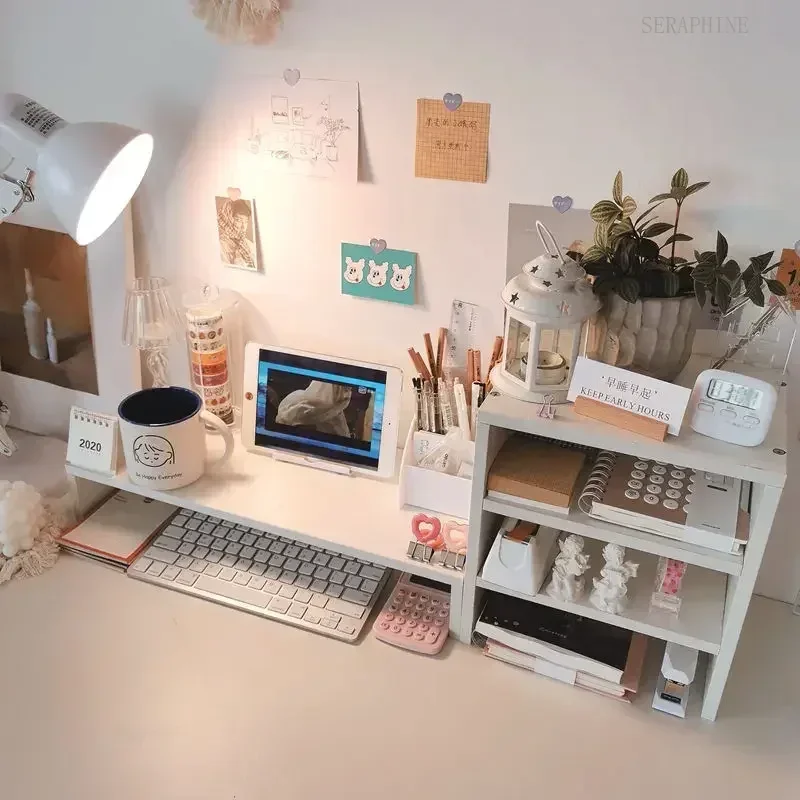 Surface Monitor Storage Rack Elevated Laptop Base Stand Office Sundries Accessories Storage Desktop Computer Elevated Rack Desk