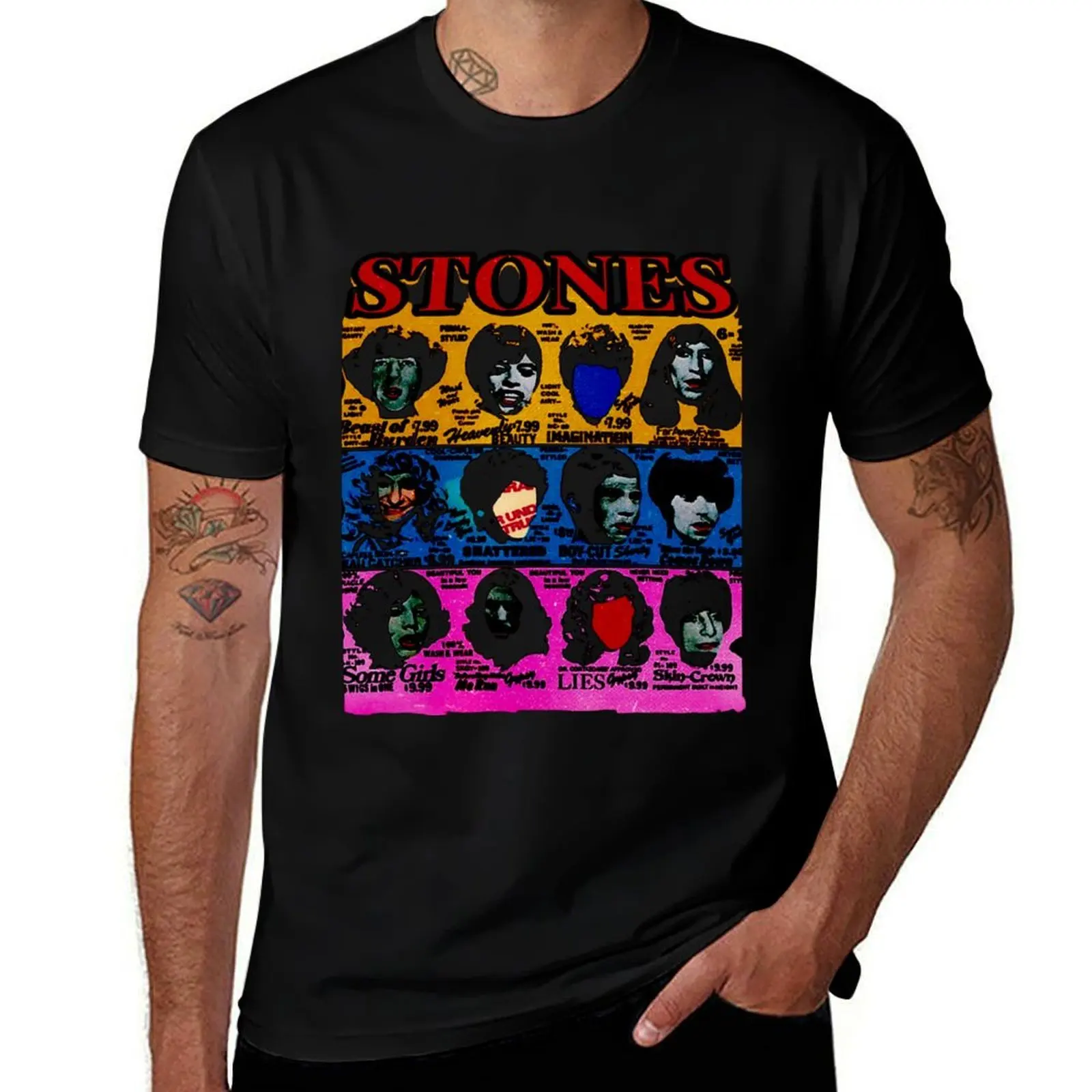Vintage Stones SomeGirls T-Shirt man t shirt cotton high quality t shirts for man cotton soft t shirt man casual T-shirt