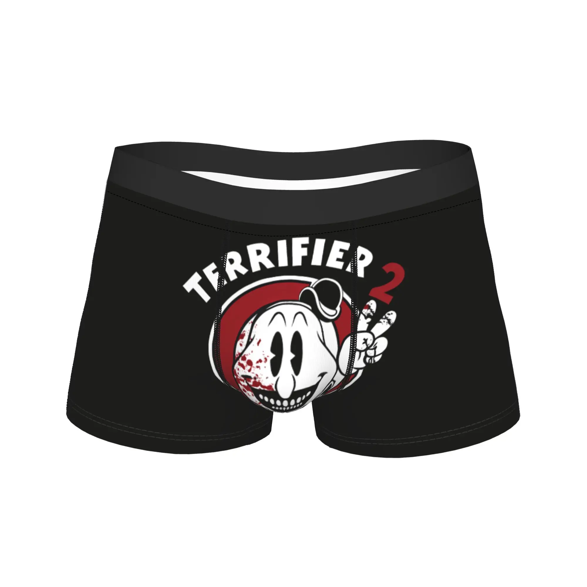 

Horror Movie Terrifier Boxer Shorts Pouch Underwear Hot Sale Design Boxer Brief Breathable Male Panties Plus Size 2XL