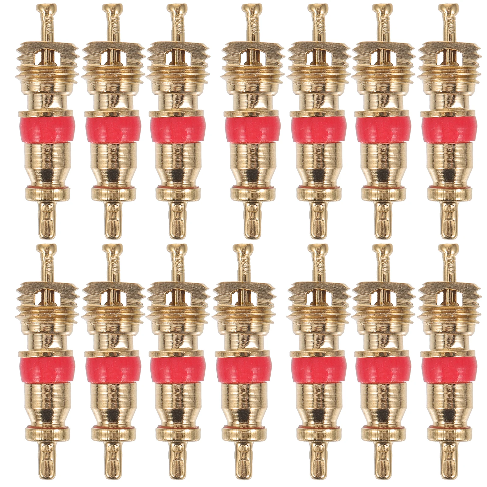 

50 Pcs Copper Valves Core for Mountain Bike Replacement Daily Use Part Small Removable Tool Suitable Racers Hiking Bikes