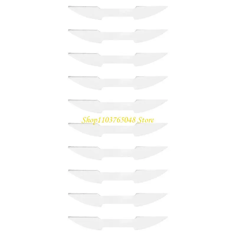 R53E 10PCS Flute Lip Plate Cushion Nonslip Silicone Positioning Sticker for Enhancing