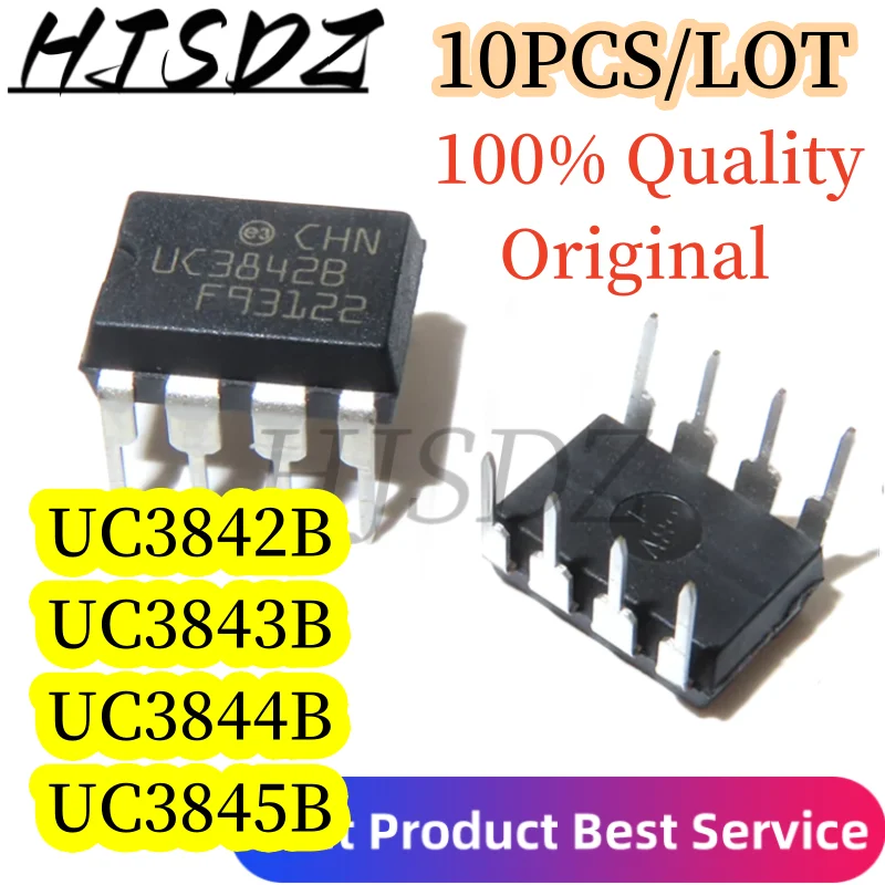 10 unids/lote 100% calidad Original UC3842B UC3843B UC3844B UC3845B DIP UC3842 UC3843 UC3845 SMD IC Chipset