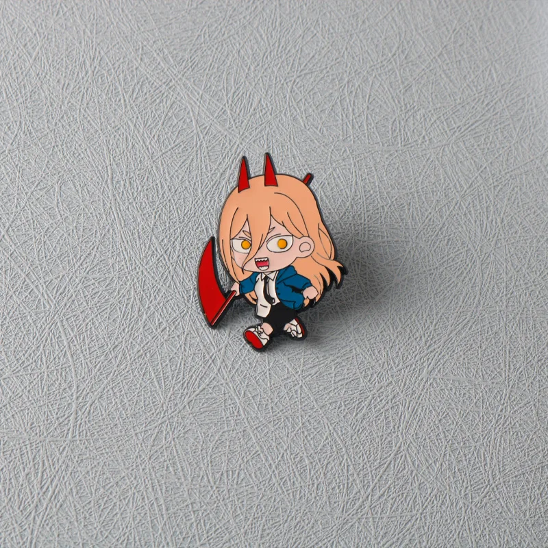 2pcs/set Anime Character Enamel Brooch Cute Funny Metal Badge Lapel Pin Clothing Backpack Accessories Cosplay Jewelry Gifts