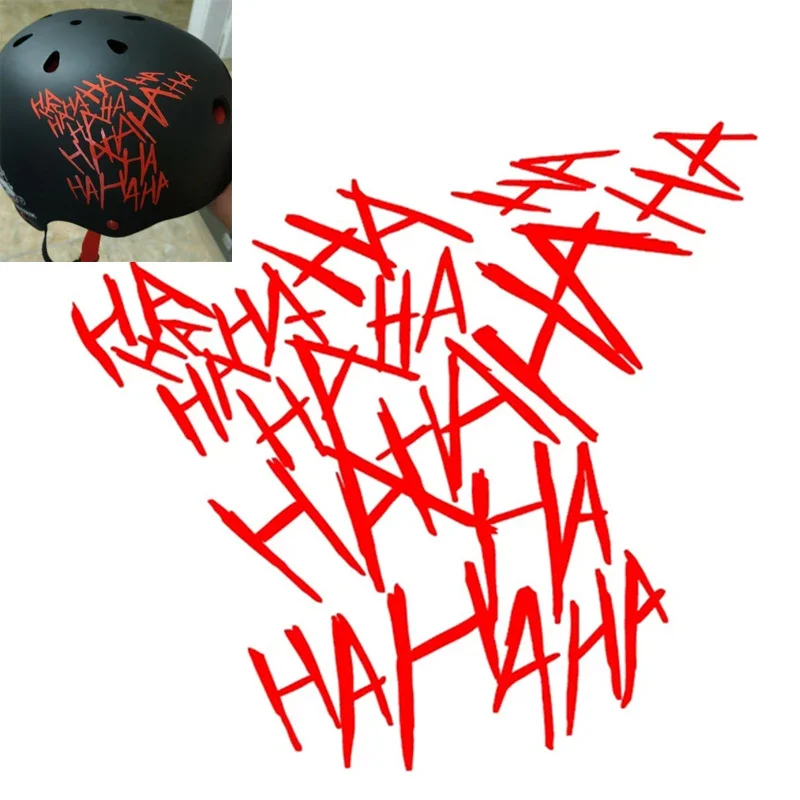 Hahaha, adesivo para carro, vinil impermeável, para capacete, automóvel, moto, janela, para-choque, laptop, scooter, decoração exterior.