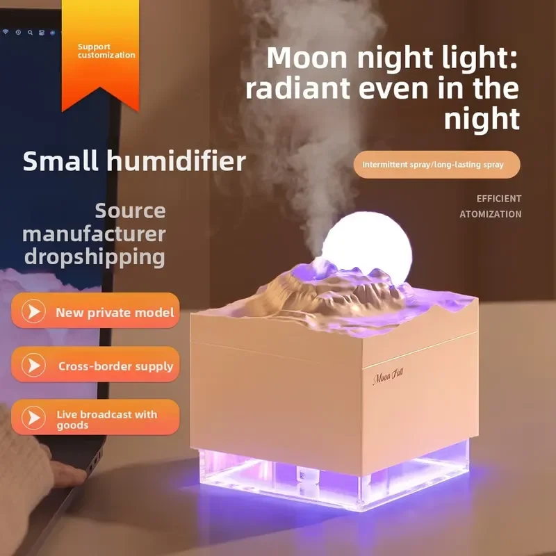 BOLRZO Desktop humidifier K31 cross-border e-commerce business USB powered home aromatherapy machine, imitation lunar