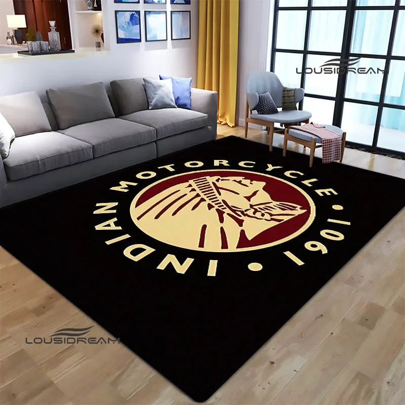 Lousidream 3D Indian Motorcycle Logo Area Rug 5