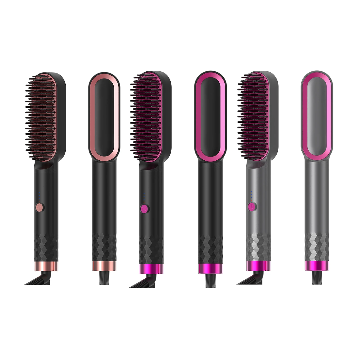 

Новое поступление, электрическая щетка для волос, керамическая щетка для выпрямления волос с быстрым подогревом, портативная расческа-выпрямитель для волос