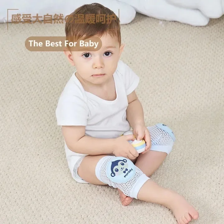 Kids Girl Boy Crawling Elbow Toddlers Baby Knee Pads Safety Mesh Kneepad Protector Leg Warmer Cushion Legging Infants Children